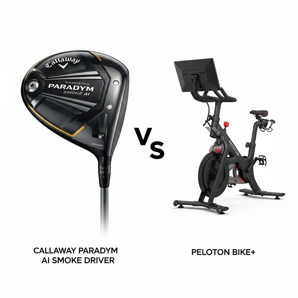 Comparison of Sporting equipmentCallaway Paradym Ai Smoke Driver vs. Peloton Bike+