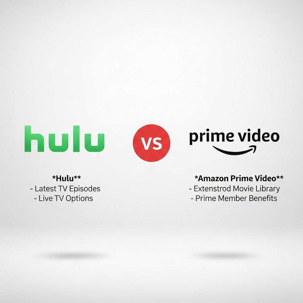 Comparison of Streaming servicesHulu vs. Amazon Prime Video