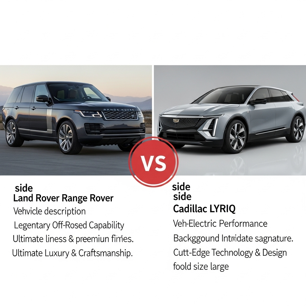 Comparison of SuvsLand Rover Range Rover vs. Cadillac LYRIQ