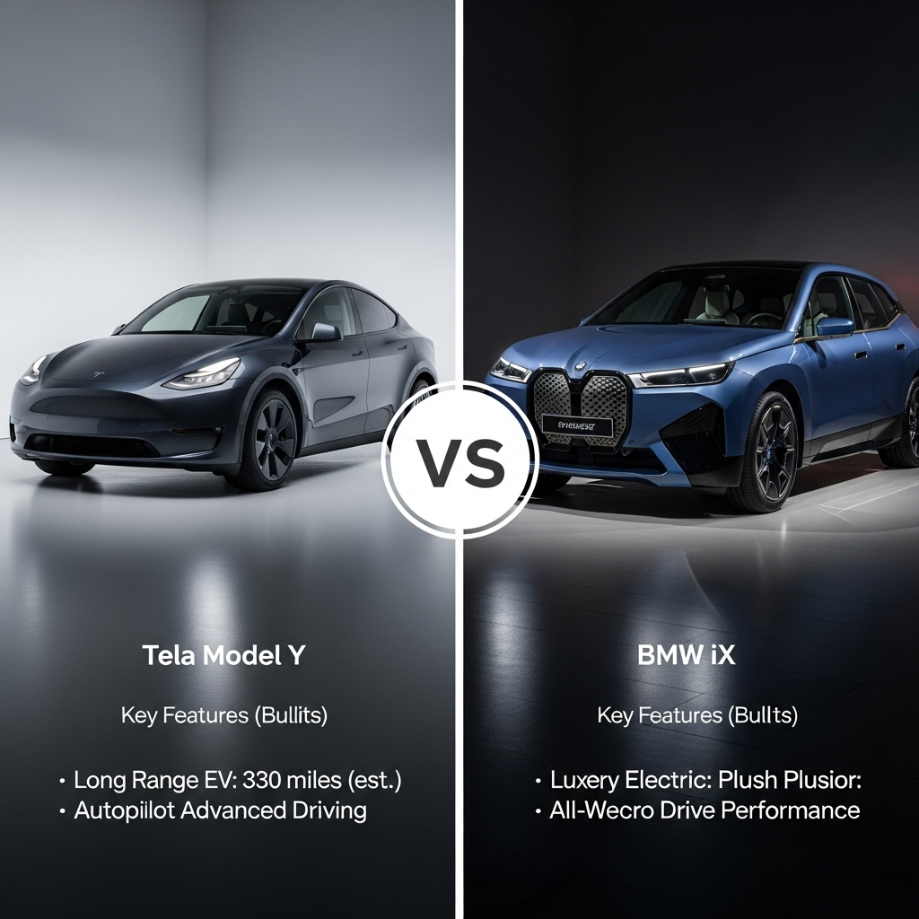 Comparison of SuvsTesla Model Y vs. BMW iX