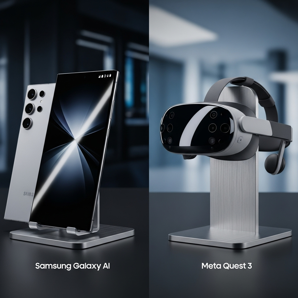 Comparison of Tech giantsSamsung Galaxy AI vs. Meta Quest 3