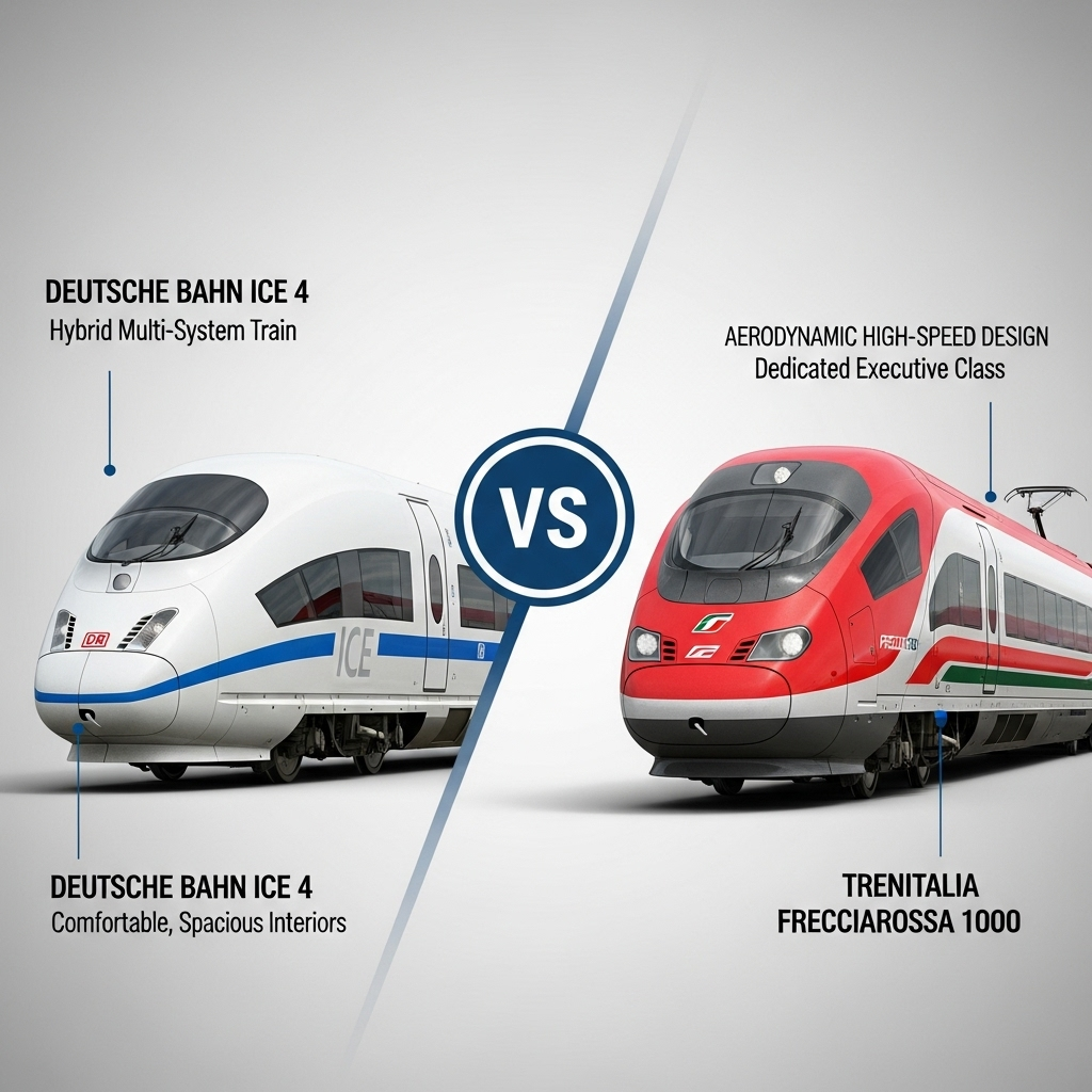 Comparison of Train servicesDeutsche Bahn ICE 4 vs. Trenitalia Frecciarossa 1000
