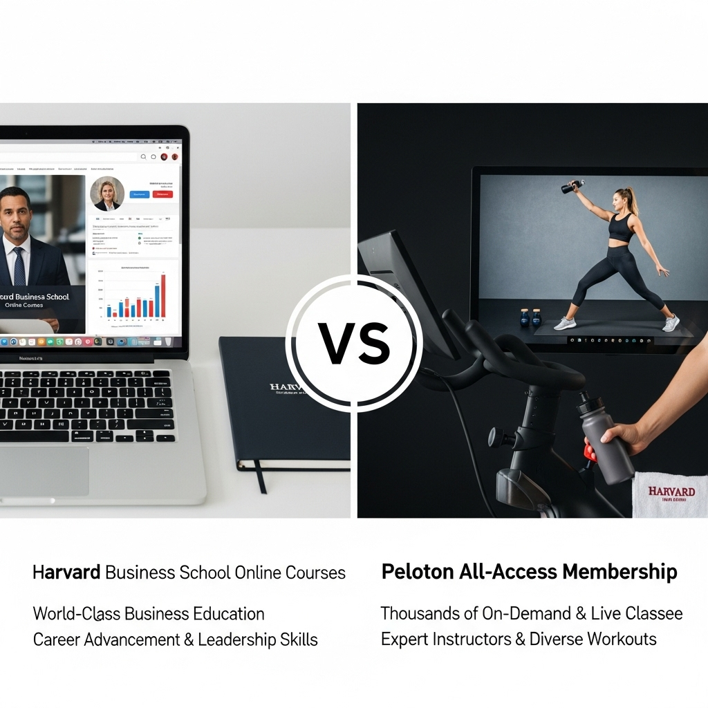 Comparison of Training programsHarvard Business School Online Courses vs. Peloton All-Access Membership
