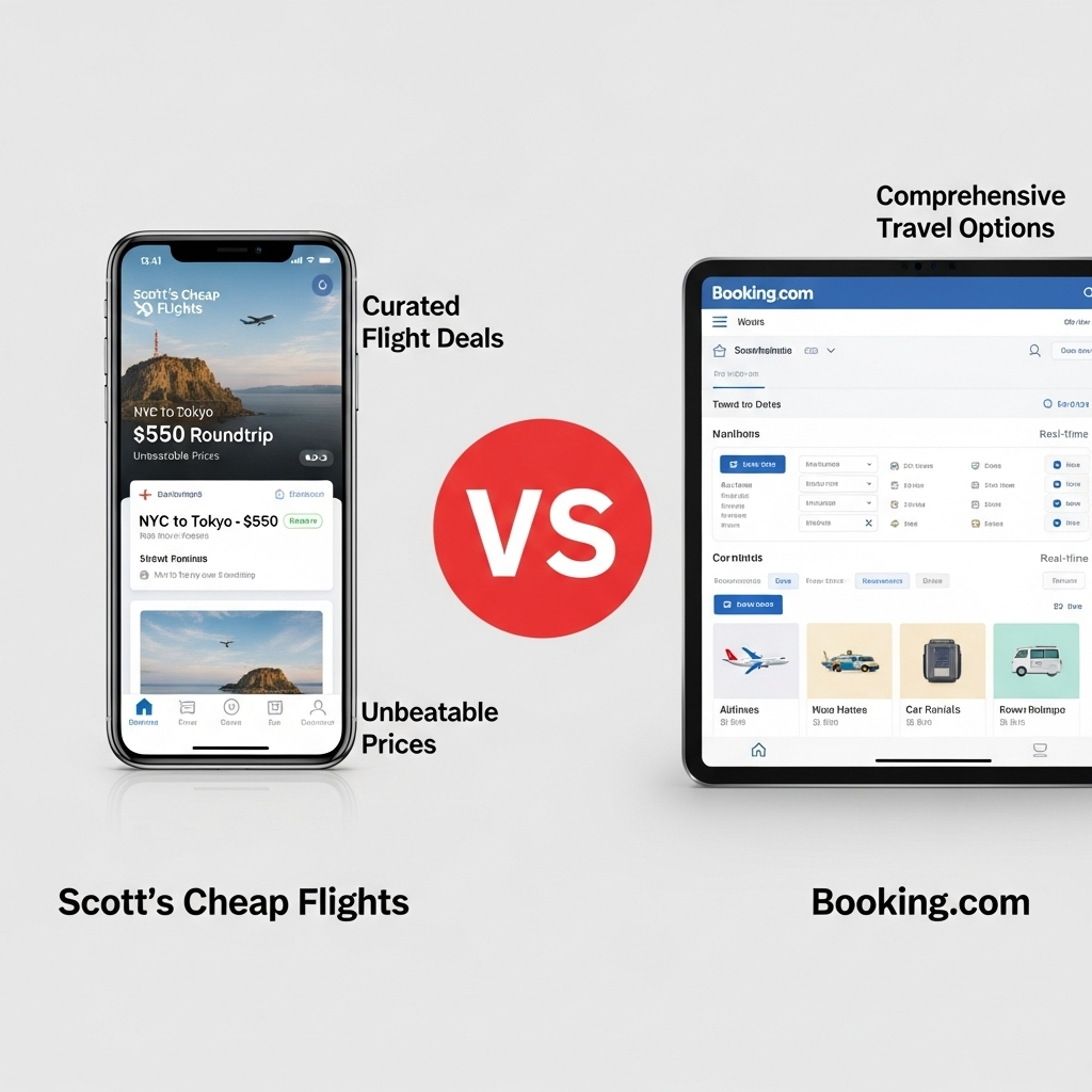 Comparison of Travel agenciesScott's Cheap Flights vs. Booking.com