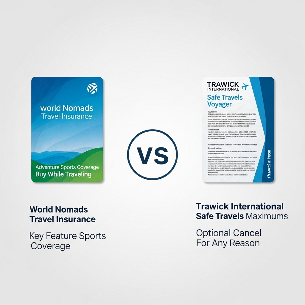 Comparison of Travel insuranceWorld Nomads Travel Insurance vs. Trawick International Safe Travels Voyager