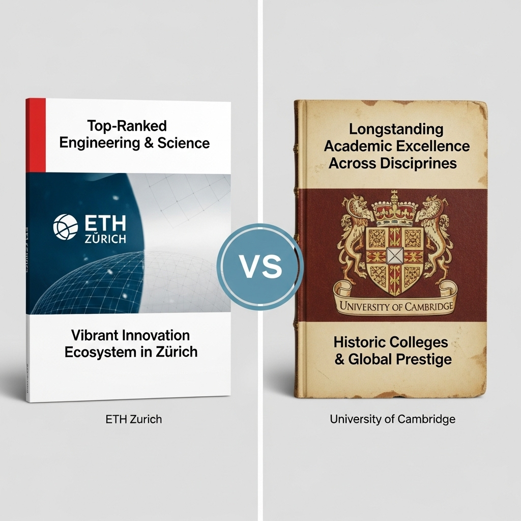 Comparison of UniversitiesETH Zurich vs. University of Cambridge