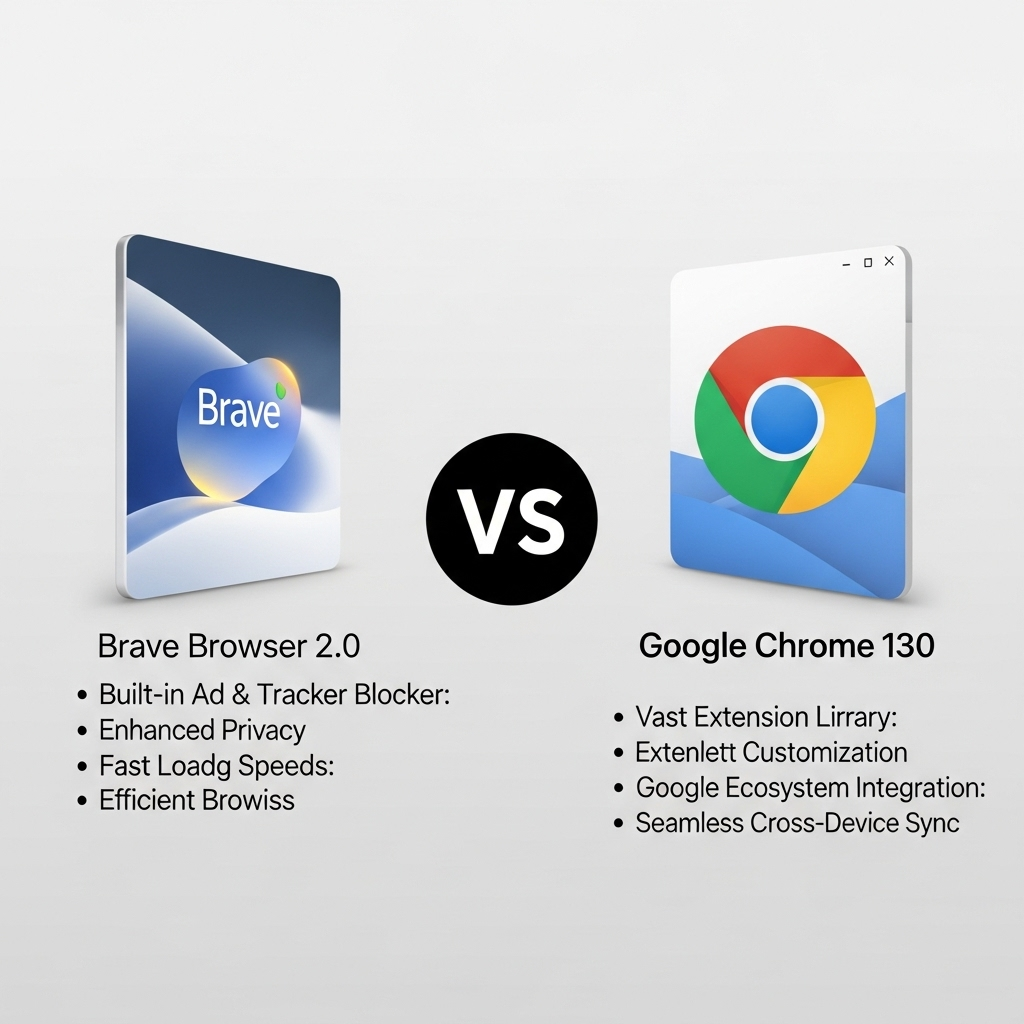 Comparison of Web browsersBrave Browser 2.0 vs. Google Chrome 130
